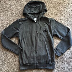 Adidas Charcoal Hoodie Sweatshirt with Zipper